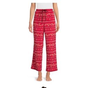 RUDOLPH THE RED NOSED REINDEER LADIE'S VELOUR SLEEP PANT WITH POCKETS